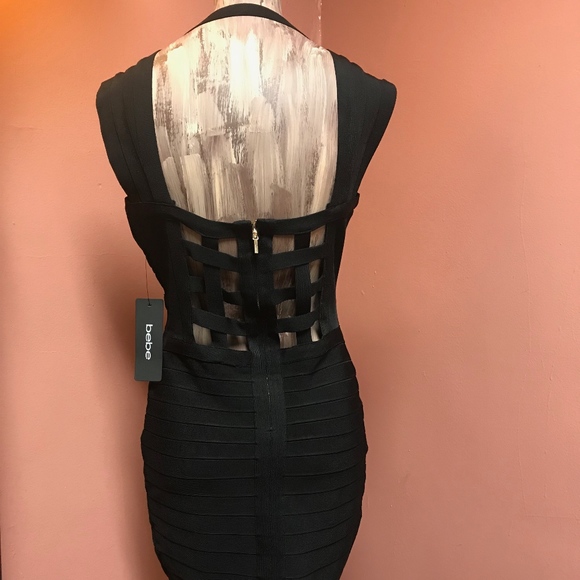 Cutout Open Back Bandage Cap Sleeve Dress - Picture 8 of 8